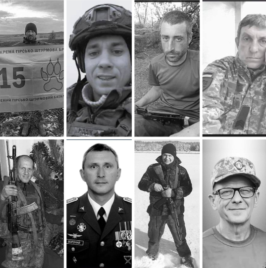 Загинули на сході і Запоріжжі. Львівщина прощається з вісьмома захисниками