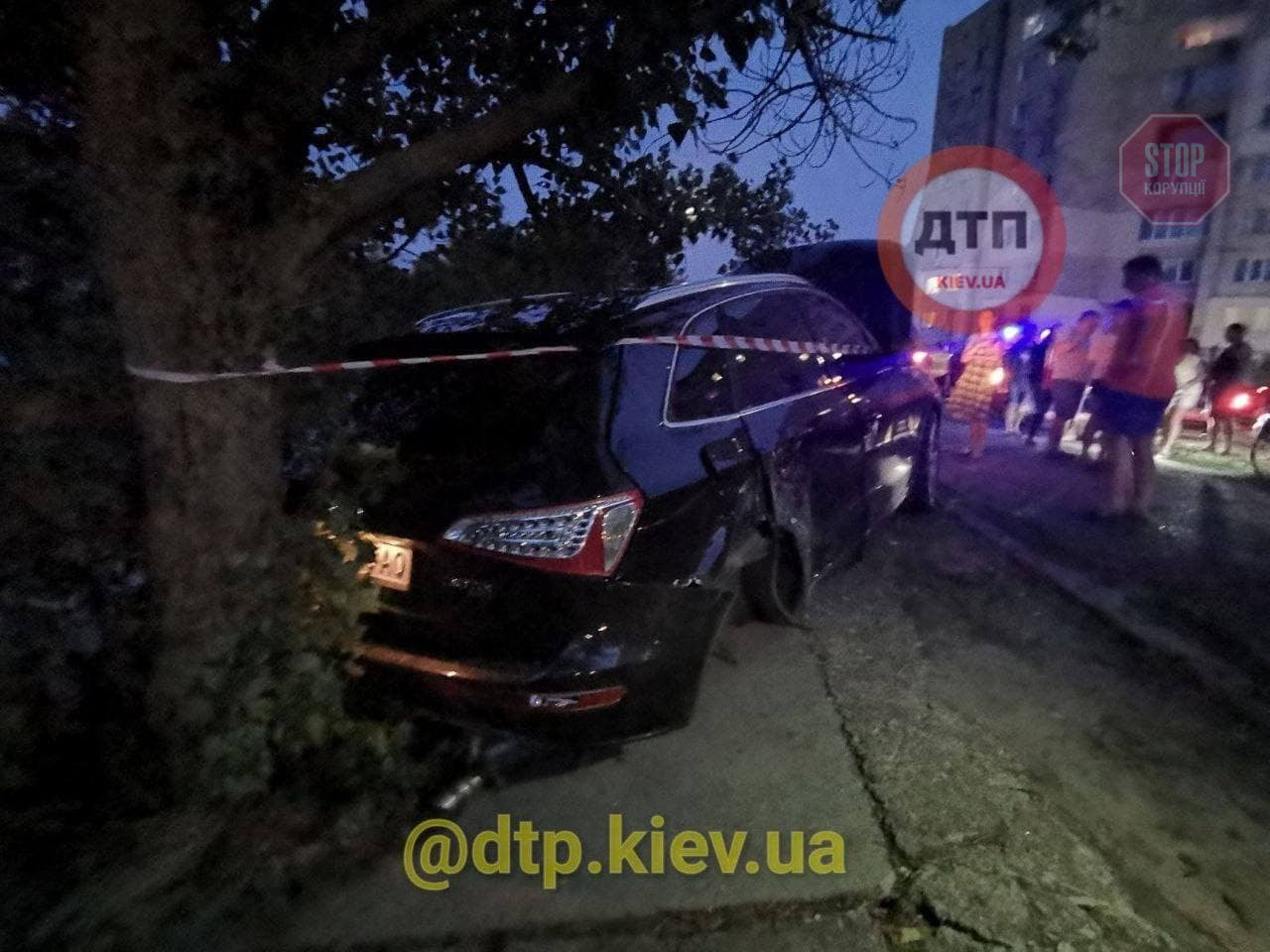 "Влетіла у дерево та ледь не вбила людей". У Києві п'яна суддя влаштувала ДТП