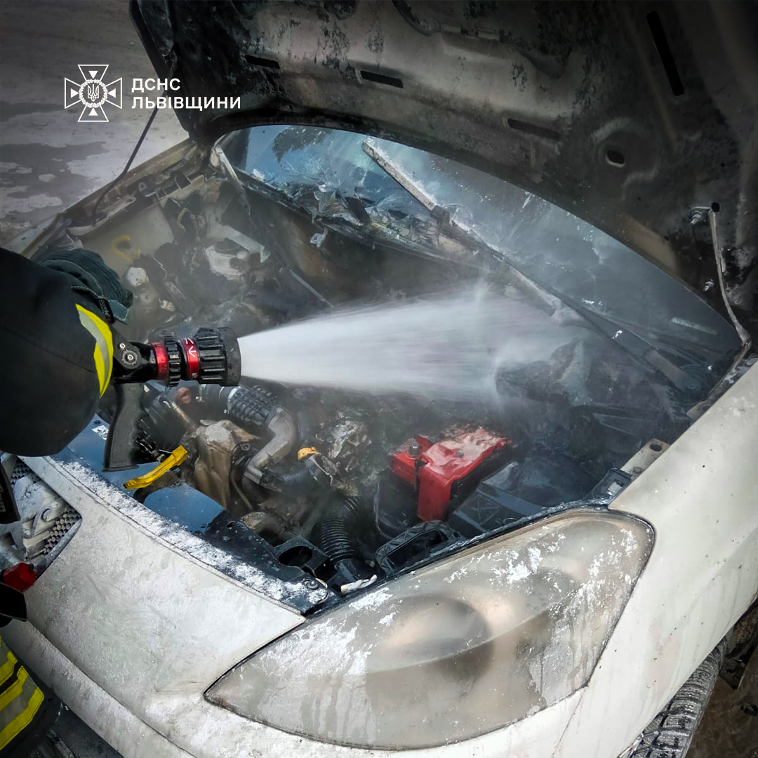 На Львівщині горів автомобіль