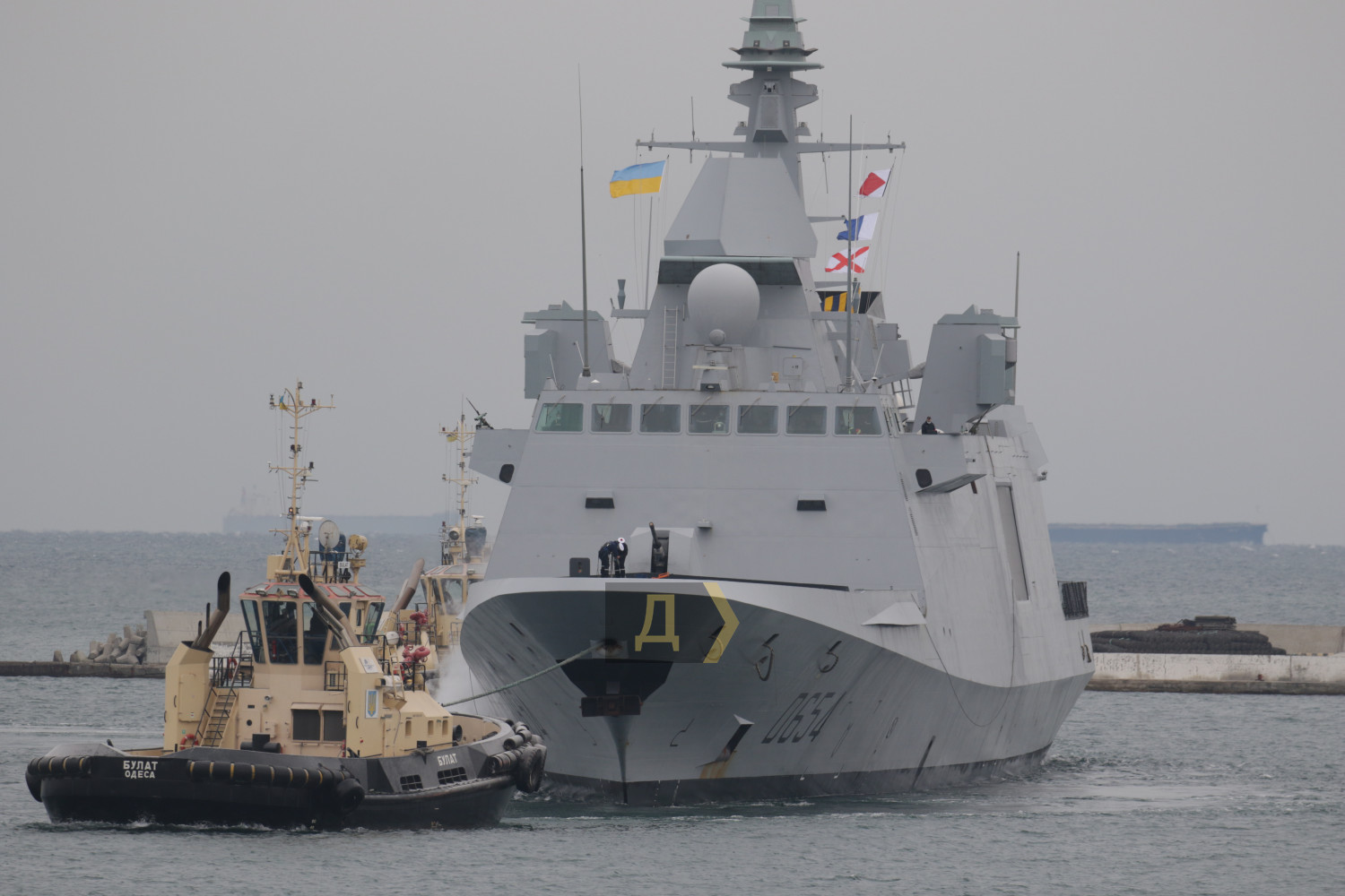 Найсучасніший військовий корабель НАТО пришвартувався в одеському порту