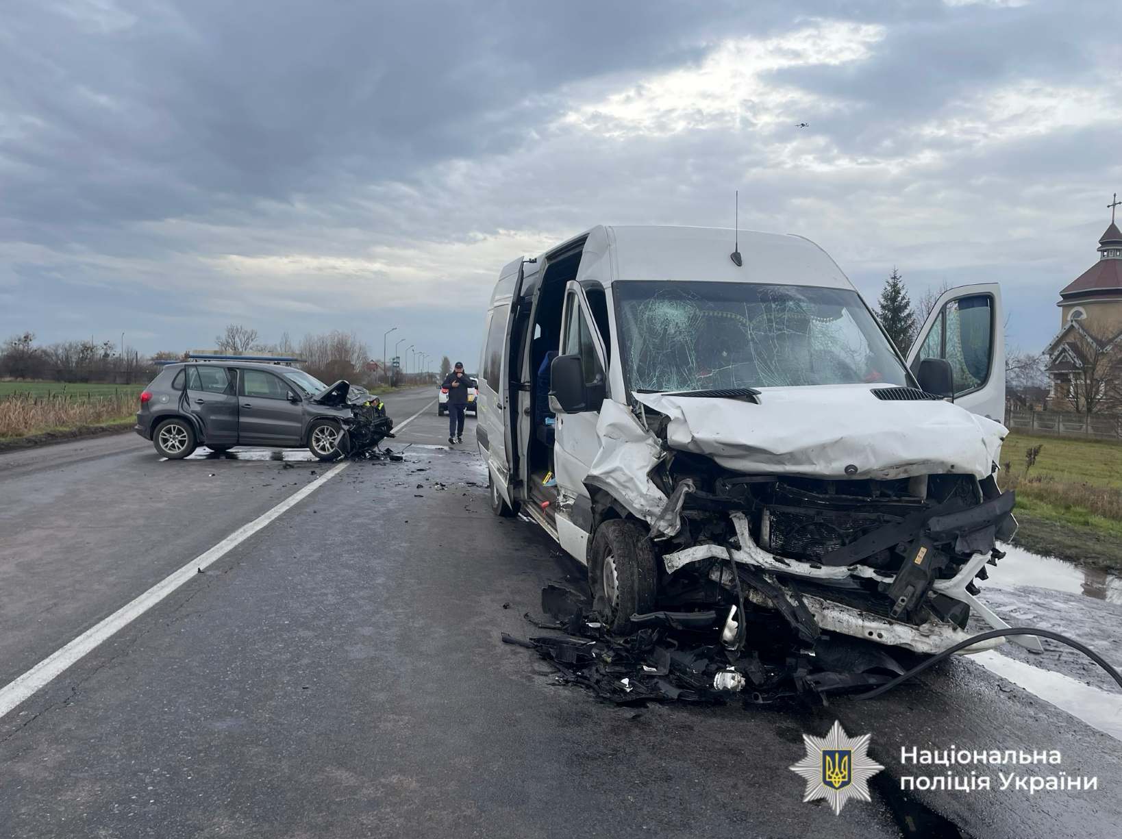 На Прикарпатті в смертельну аварію потрапив рейсовий автобус