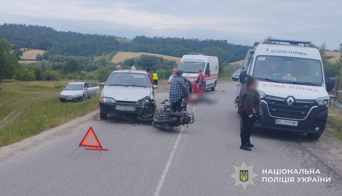 П'яний за кермом: під Львовом мотоцикліст вбив свого 25-річного пасажира