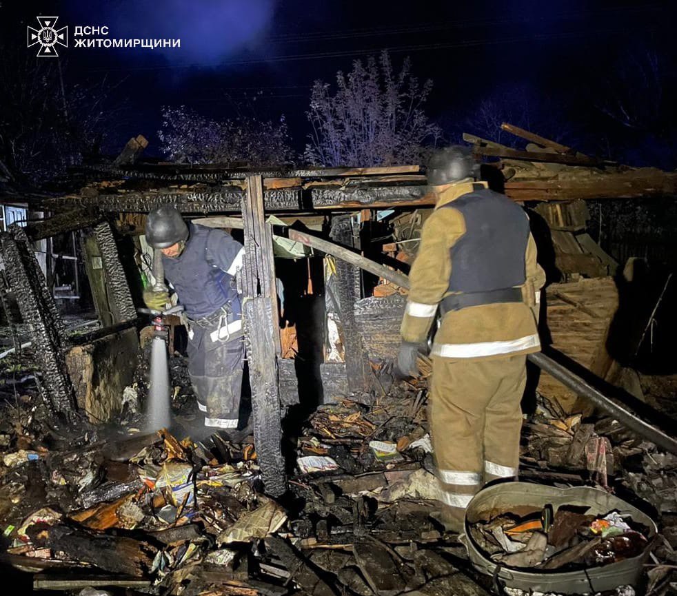 На Житомирщині є пошкодження через падіння уламків ворожих дронів