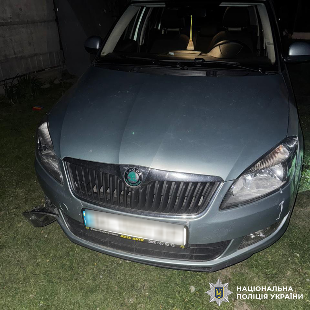 П'яний водій наїхав на поліцейського в комендантську годину на Львівщині