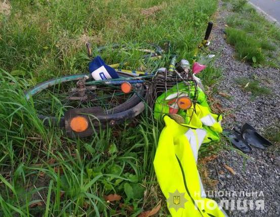 П'яний водій на Львівщині на смерть збив велосипедиста