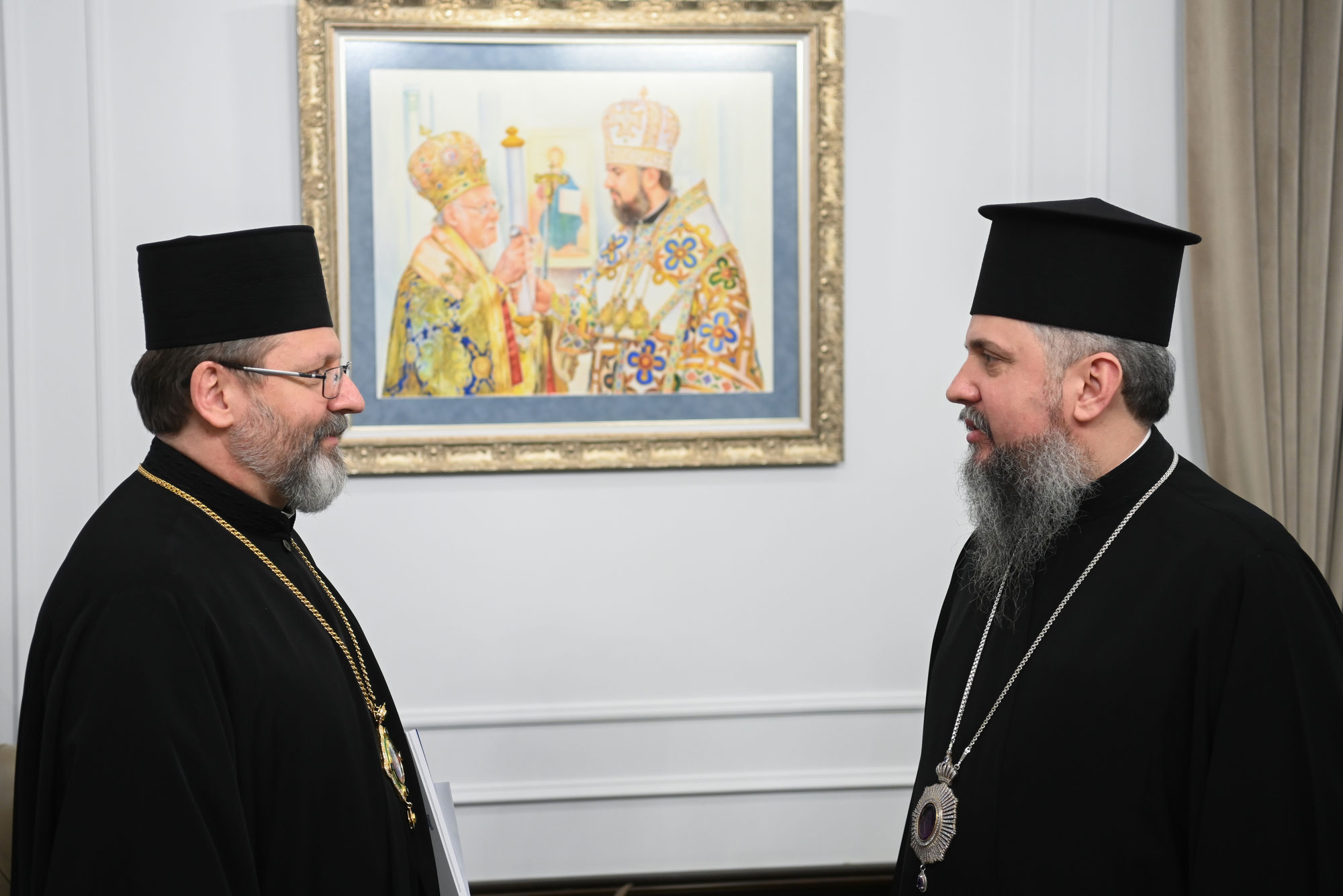 З Різдвом Христовим. Блаженніший Святослав і Митрополит Єпіфаній обговорили календарну реформу