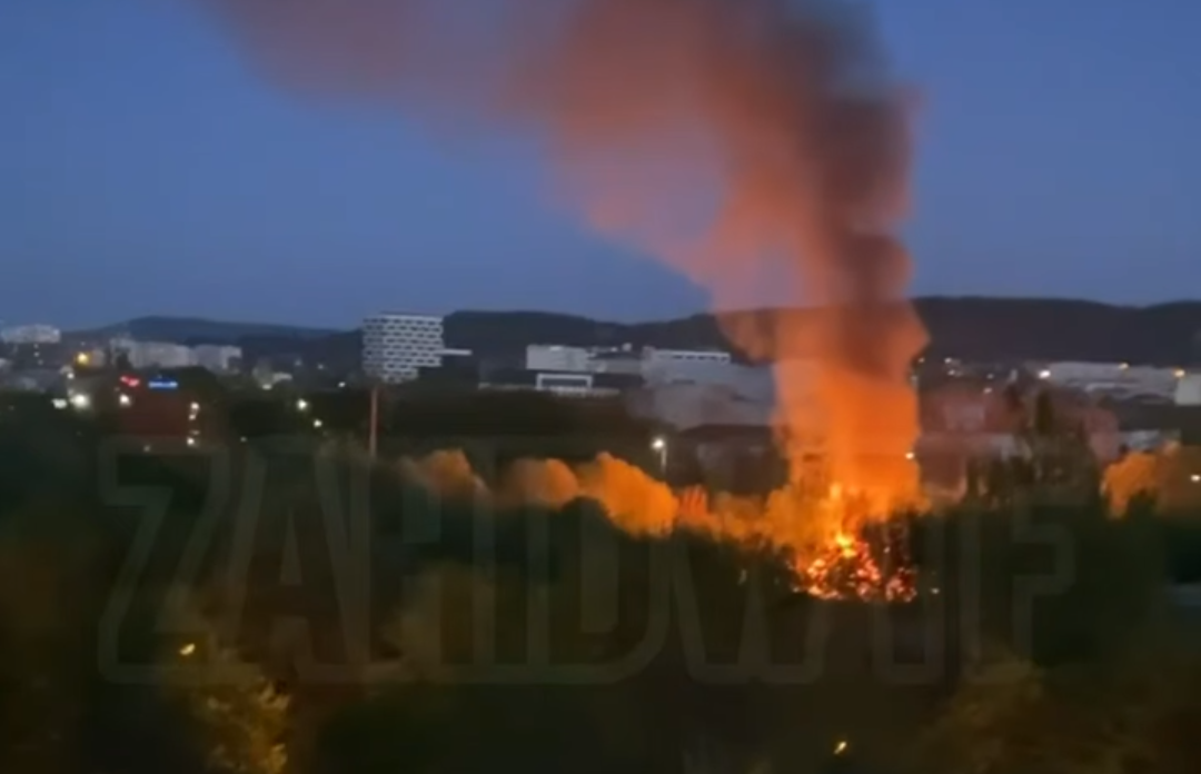 Стовб диму і величезне полум'я: У Львові виникла пожежа. Що відомо (відео)